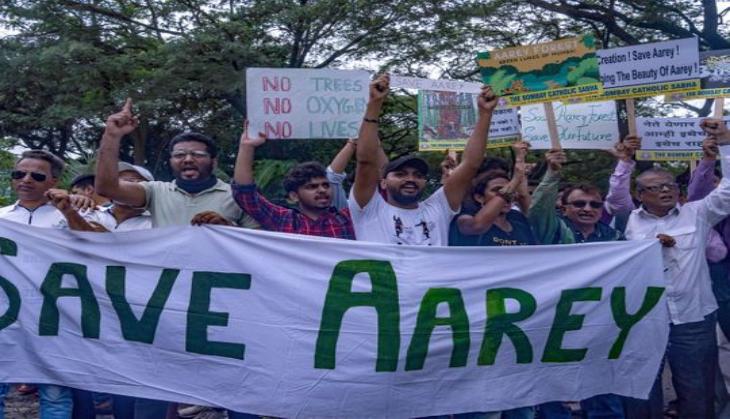 Mumbai: Protests underway in Aarey, Goregaon against building of metro car shed in forest