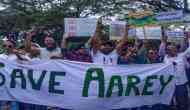 Mumbai: Protests underway in Aarey, Goregaon against building of metro car shed in forest