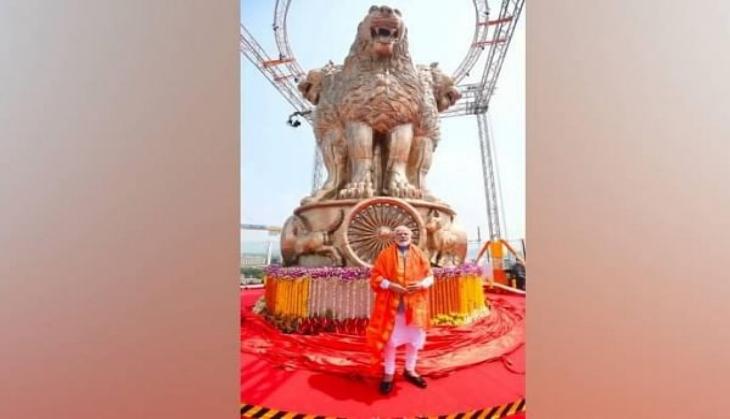Congress leader questions PM Modi's unveiling of national emblem on new Parliament building