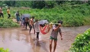 Assam: Villagers forced to carry patients on shoulders to reach hospital