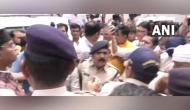 Bhopal: Scuffle breaks out between Cong's Digvijaya Singh, BJP's Vishvas Sarang outside District Panchayat office over 'bogus voting'