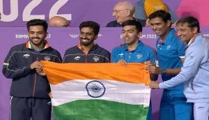 CWG 2022: PM Modi, President Murmu congratulate men's table tennis team for striking gold