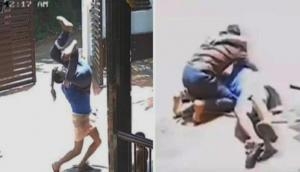 Kerala man catches younger brother who falls from terrace; watch dramatic video