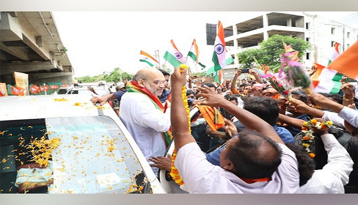 Odisha: Amit Shah, Dharmendra Pradhan take part in 'Tiranga Yatra' in Cuttack