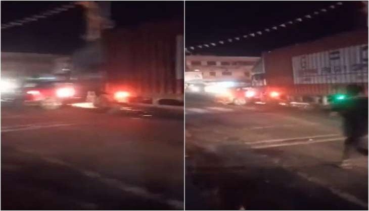 UP: Truck hits Samajwadi Party leader's car, drags it for 500 m in Mainpuri