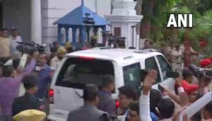 Bihar political crisis update: CM Nitish Kumar arrives at Raj Bhavan to meet Governor
