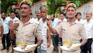 UP cop breaks down complaining about mess food [Watch]