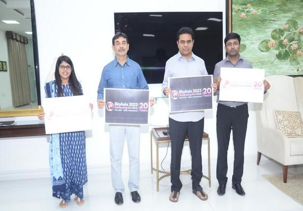 Union Minister KT Rama Rao unveils theme of 20th edition of BioAsia in Hyderabad