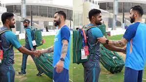 Virat Kohli meets Babar Azam amidst build up to high voltage clash in Asia Cup 2022