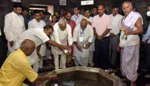 Purification ritual conducted at Bihar's Gaya temple after non-Hindu minister enters with CM Nitish Kumar