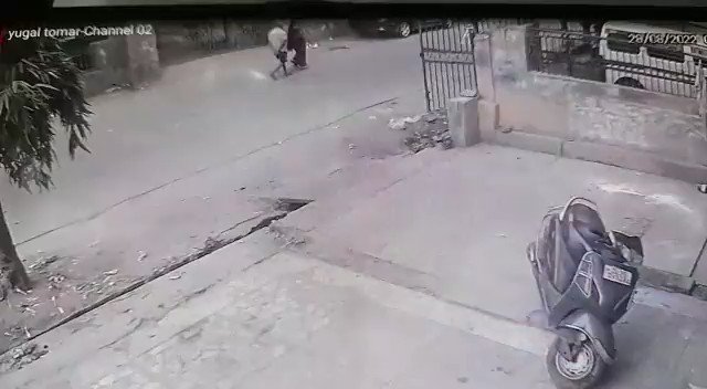 Delhi shocker: Elderly couple hit by speeding car during morning walk; man dies [Watch]