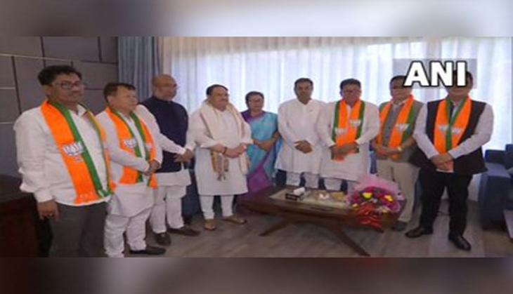5 JDU MLAs from Manipur join BJP in presence of JP Nadda