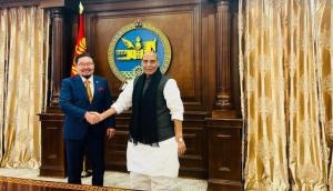 Rajnath Singh holds bilateral talks with Mongolian counterpart in Ulaanbaatar