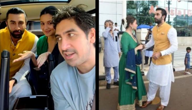 Ranbir Kapoor, Alia Bhatt face protests at Ujjain Mahakaleshwar Temple for his 'beef' comment
