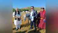 Rajnath Singh thanks Mongolian President for 'special gift' on last day of visit