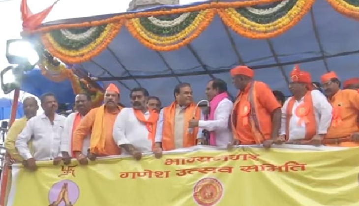Watch: Man tries to confront CM Himanta Sarma on Hyderabad stage