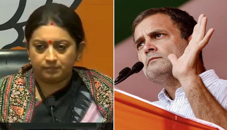 Smriti Irani attacks Rahul Gandhi for ‘ignoring’ Swami Vivekananda; Congress says 'spreading lies'