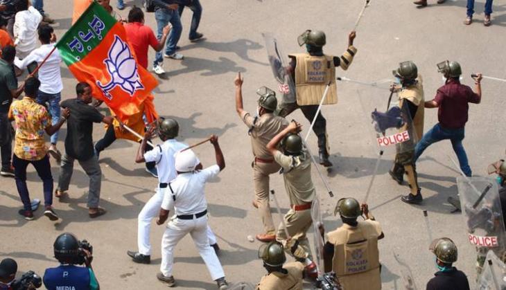 Nabanna Abhiyan: Clash between BJP workers, police in Raniganj, Bolpur in WB; several detained