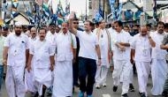 Congress leader Rahul Gandhi resumes 'Bharat Jodo Yatra' on 18th day in Thrissur in Kerala