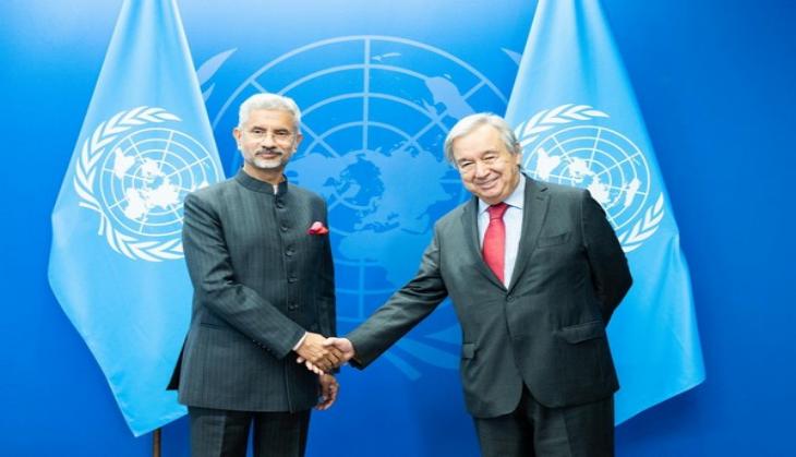 Jaishankar meets UN Chief, discusses global challenges