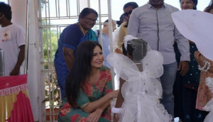 Watch: Katrina Kaif visits her mother’s school, dances with students