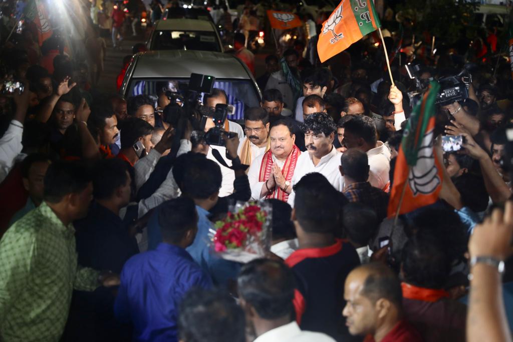 JP Nadda kickstarts two-day visit to Odisha 