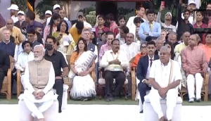 Gandhi Jayanti: Watch VP Dhankhar, PM Modi attend prayer meet at Gandhi Smriti