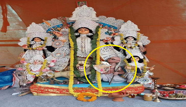 Mahatma Gandhi-lookalike 'asura' at Kolkata Durga Puja Pandal sparks row