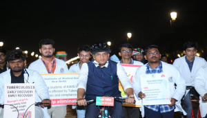 Health Minister Mandaviya leads cycle rally to create TB awareness