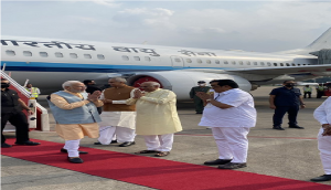 PM Modi arrives in Ahmedabad, to inaugurate multiple projects in Modhera