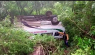 14 hurt as bus falls off hill in Andhra Pradesh's ASR