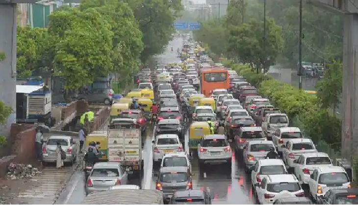 Waterlogged roads, traffic jams: Rain batters Delhi-NCR; check weather forecast [Pics]