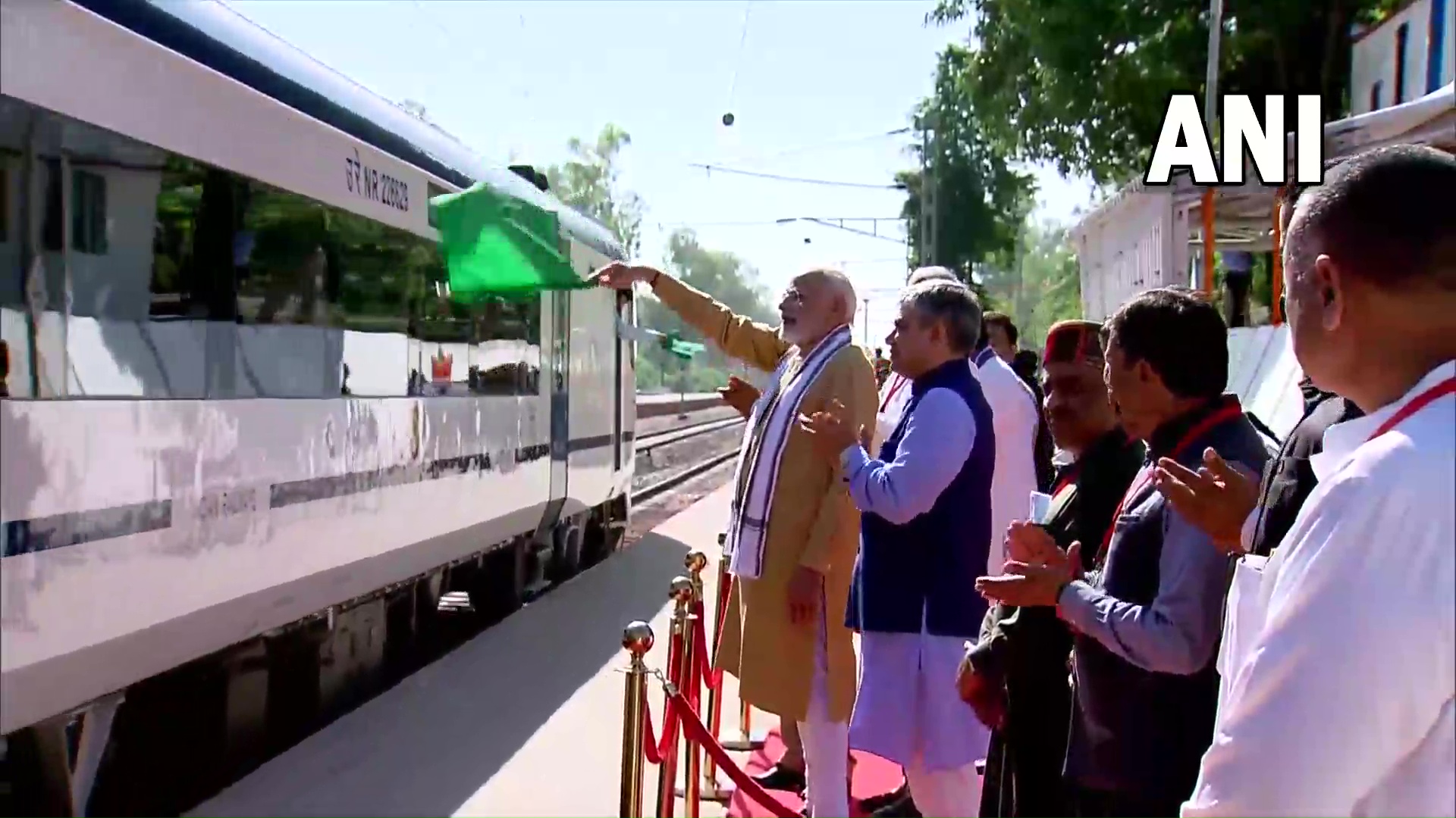 PM Modi flags off Vande Bharat Express from Himachal's Una