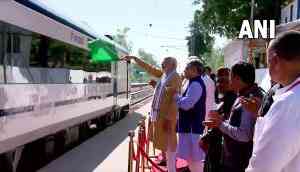 PM Modi flags off Vande Bharat Express from Himachal's Una