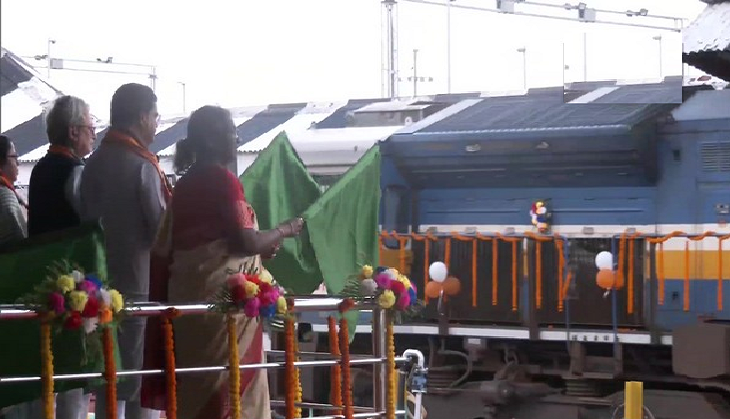 Tripura: President Murmu flags off first Kolkata-Agartala express train