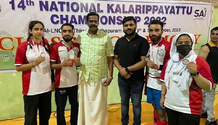 Kashmiri athletes bag medals at National Kalarippayattu Championship in Kerala