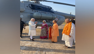 PM Modi arrives in Ayodhya to participate in Deepotsav