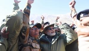 PM Modi joins sing-along with soldiers in Kargil on Diwali [Watch]