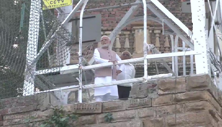 PM Modi visits Morbi bridge collapse site, inspects rescue operation