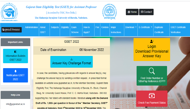 Gujarat SET 2022 answer key out; check in 3 steps, important details here