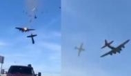 Caught on cam: Two fighter planes collide during US airshow