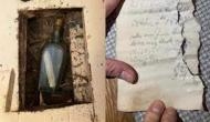 Plumber finds 135-year-old letter inside bottle under floorboards; here’s what it says