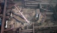 Video: 110 m tall chimney of Tata Steel plant demolished in 11 seconds