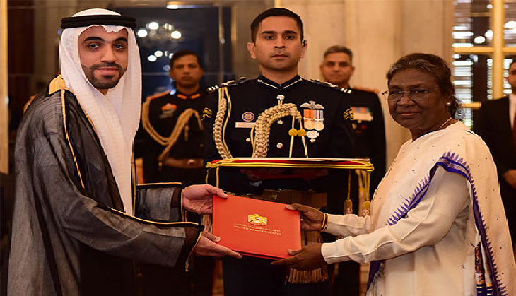President Droupadi Murmu receives credentials from five envoys