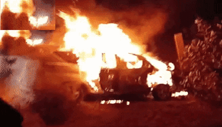 Rajasthan: Man burnt alive in car accident