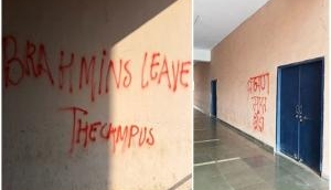 'Anti-brahmin' slogans on JNU campus walls: VC condemns 'exclusivist tendencies'