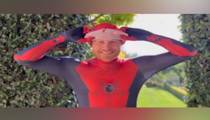 Dressed as Spider-Man, Prince Harry shares touching Christmas message for children's charity