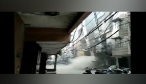 Watch: 4-storey building collapses in Delhi 