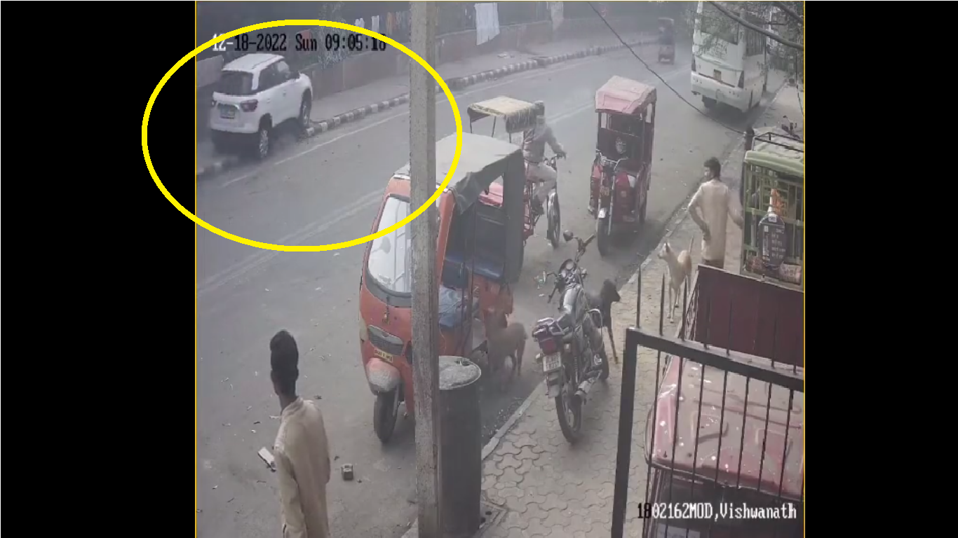 Watch: 3 kids run over by speeding car in Delhi, 1 critical