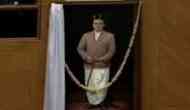 V D Savarkar's portrait unveiled in Karnataka Assembly hall, Opposition stages protests outside